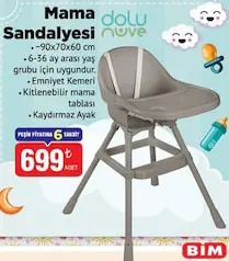 DOLU NUVE MAMA SANDALYESİ